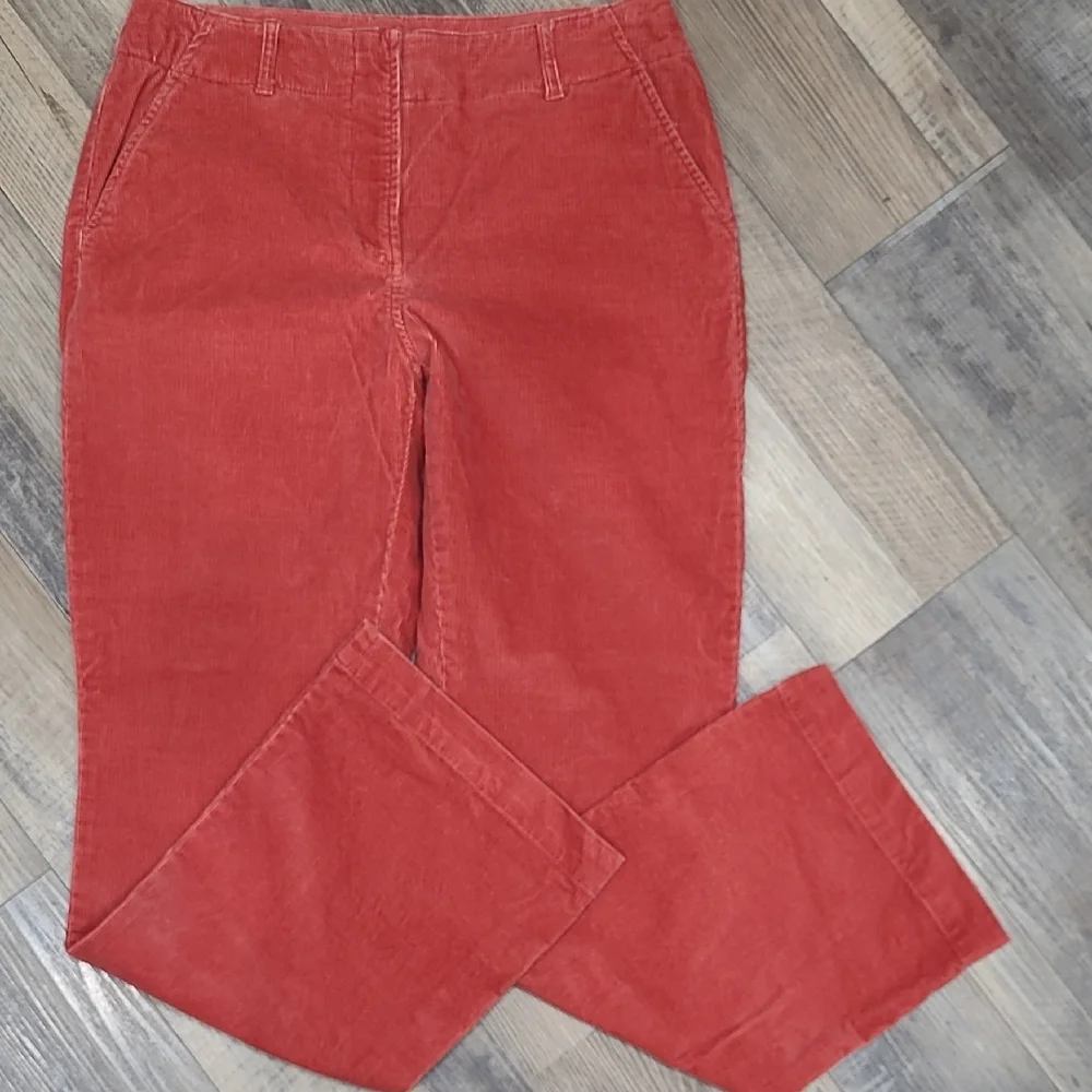 Vintage Size 12 Flare Leg Burnt Orange Corduroy Pants St. Johns Bay